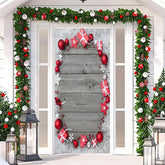 Aperturee - Wood Board Christmas Ball Gifts Snowflake Door Cover
